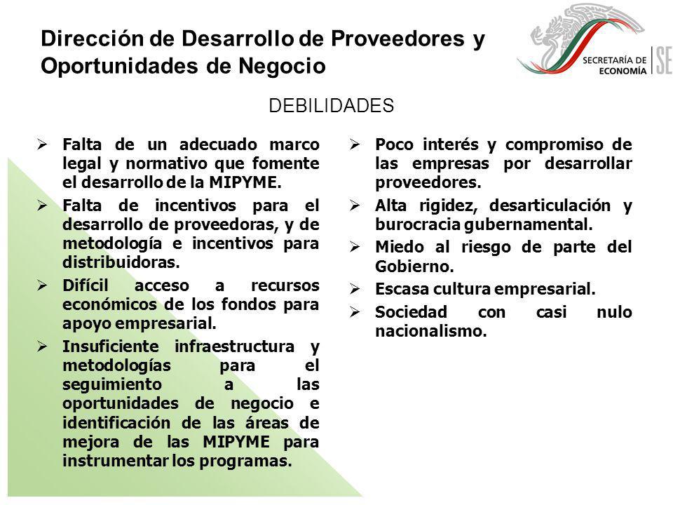 Dirección de Desarrollo de Proveedores y Oportunidades de Negocio