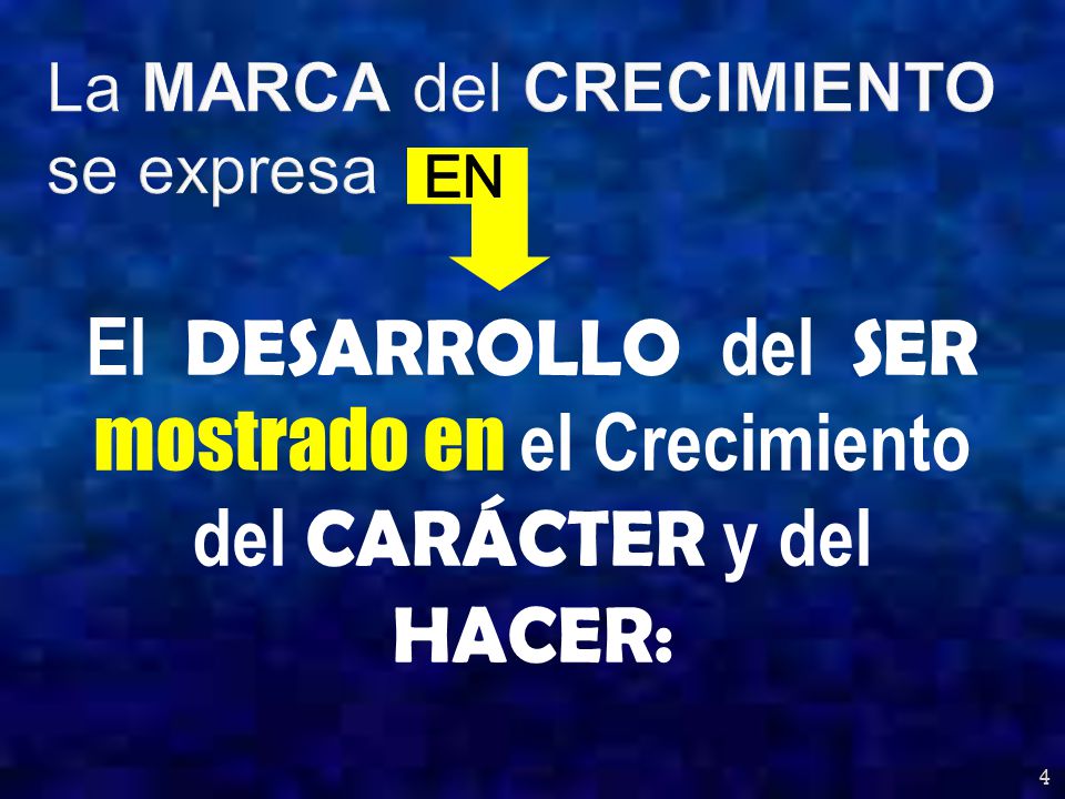 La MARCA del CRECIMIENTO se expresa