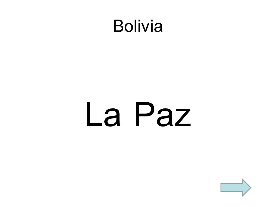 Bolivia La Paz