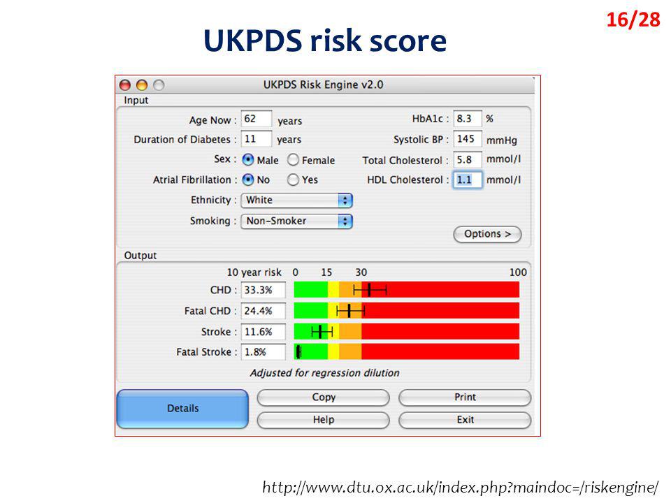 16/28 UKPDS risk score   maindoc=/riskengine/