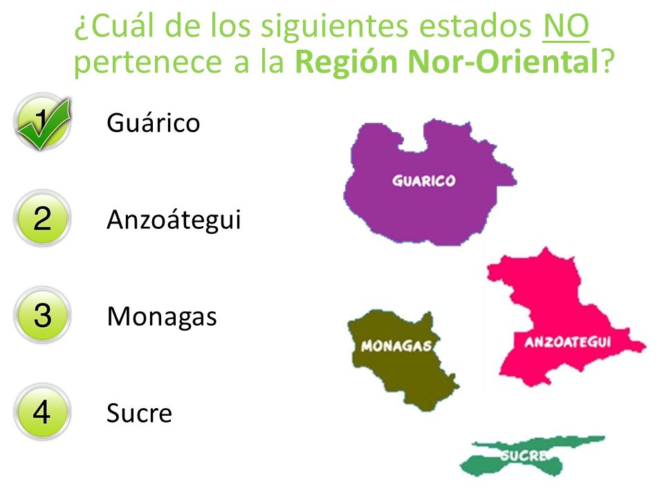 ¿Cuál de los siguientes estados NO pertenece a la Región Nor-Oriental