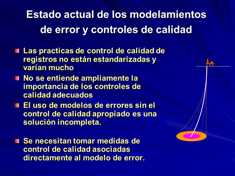 Estado actual de los modelamientos de error y controles de calidad