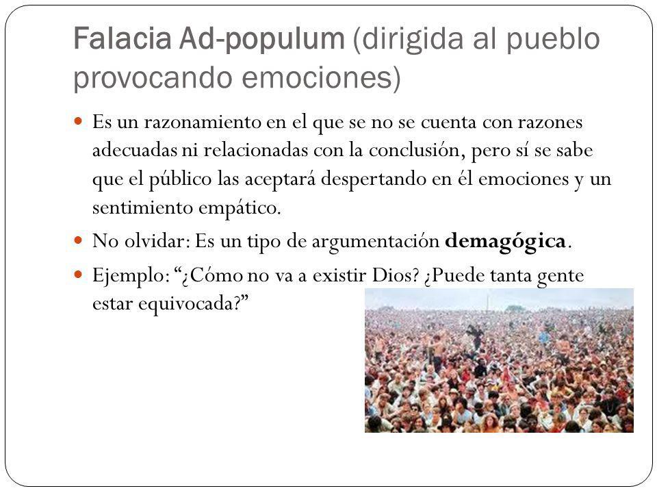 Populum argumentum ejemplo ad Falacia ad