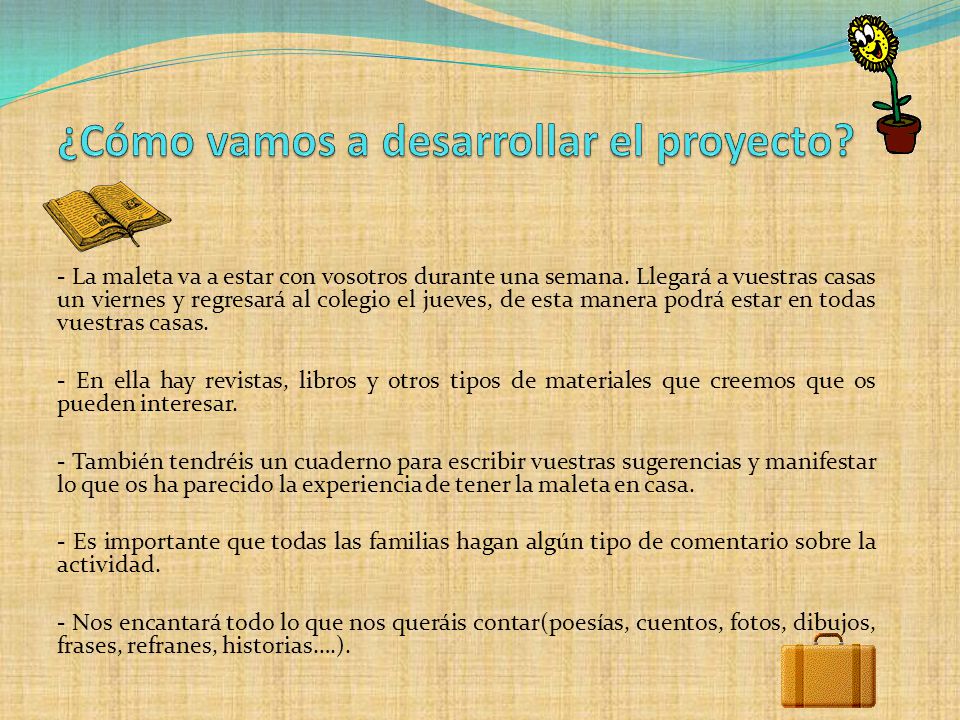 Proyecto: LA MALETA VIAJERA - ppt descargar