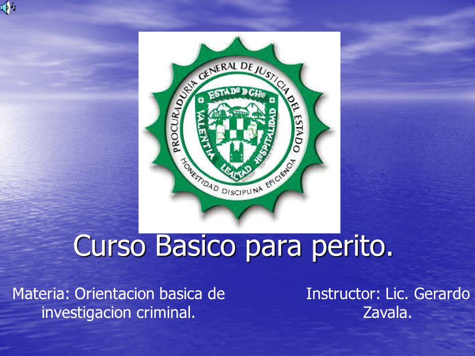 Curso Basico para perito.