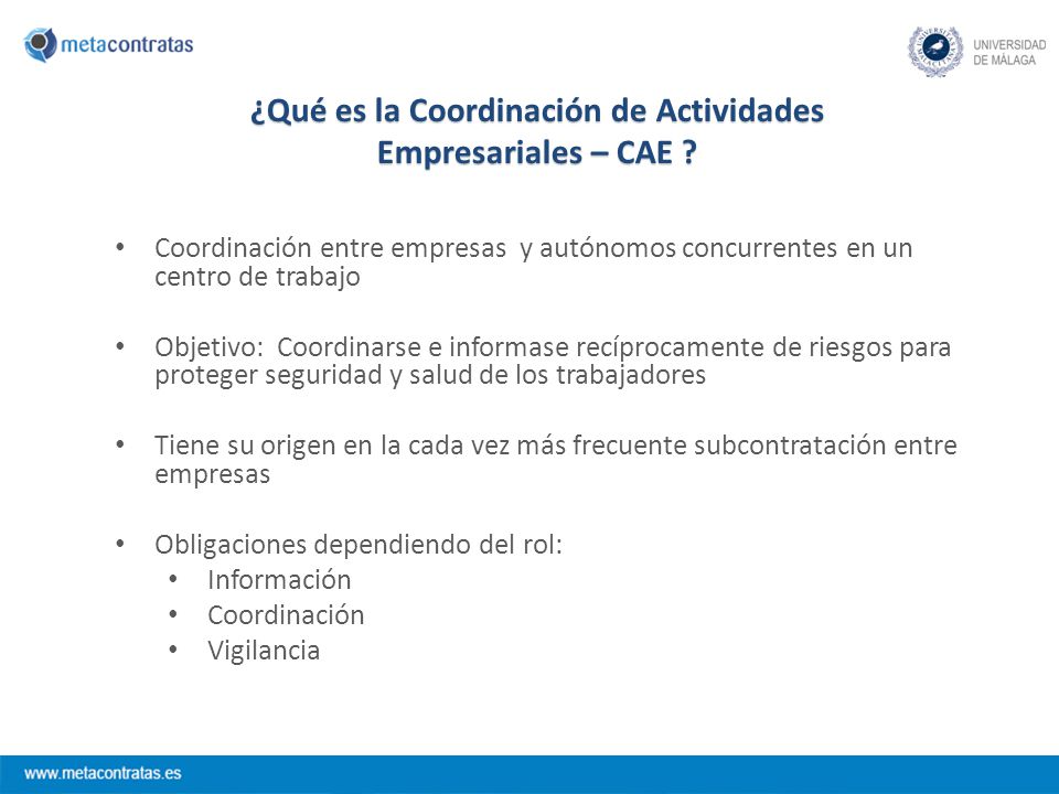 ¿Qué es la Coordinación de Actividades Empresariales – CAE