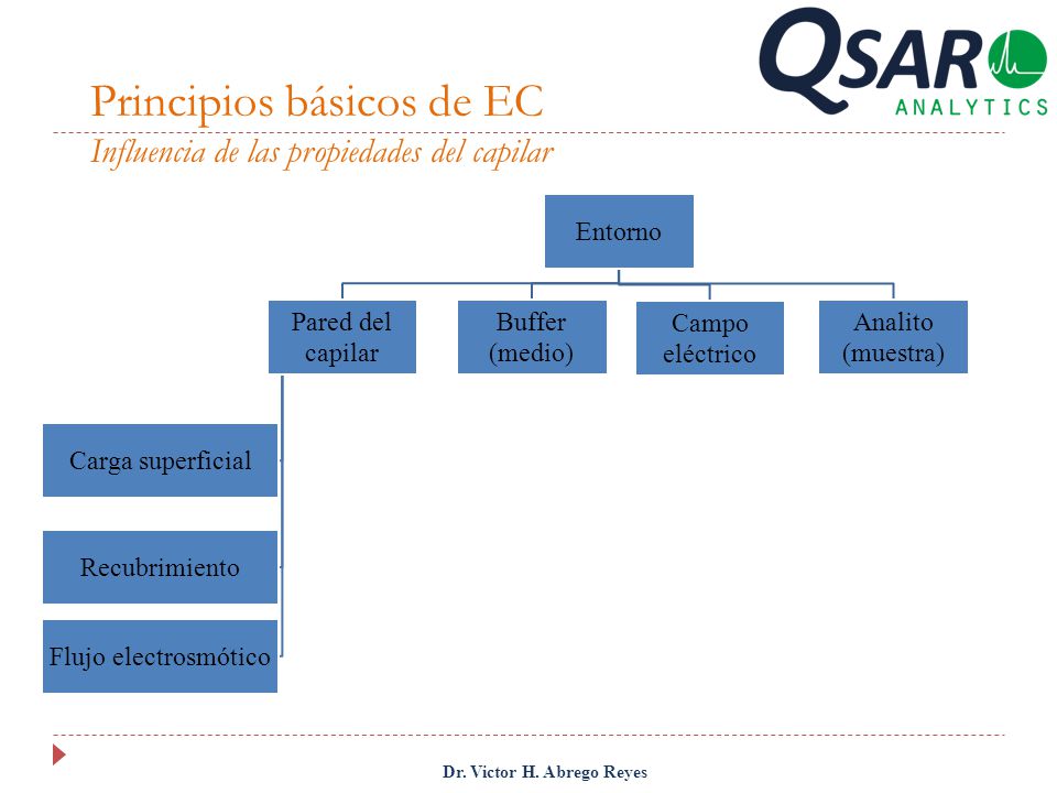 Principios básicos de EC Influencia de las propiedades del capilar