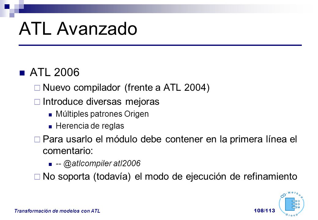 ATL Avanzado ATL 2006 Nuevo compilador (frente a ATL 2004)