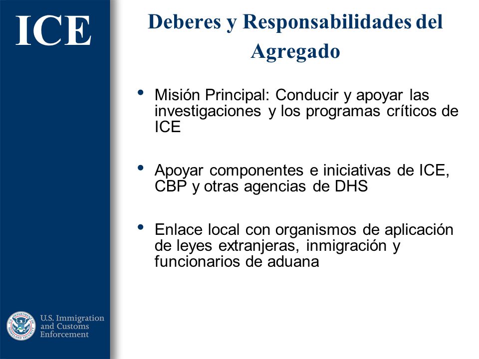 Deberes y Responsabilidades del Agregado