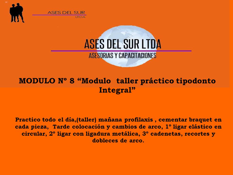 MODULO Nº 8 Modulo taller práctico tipodonto Integral