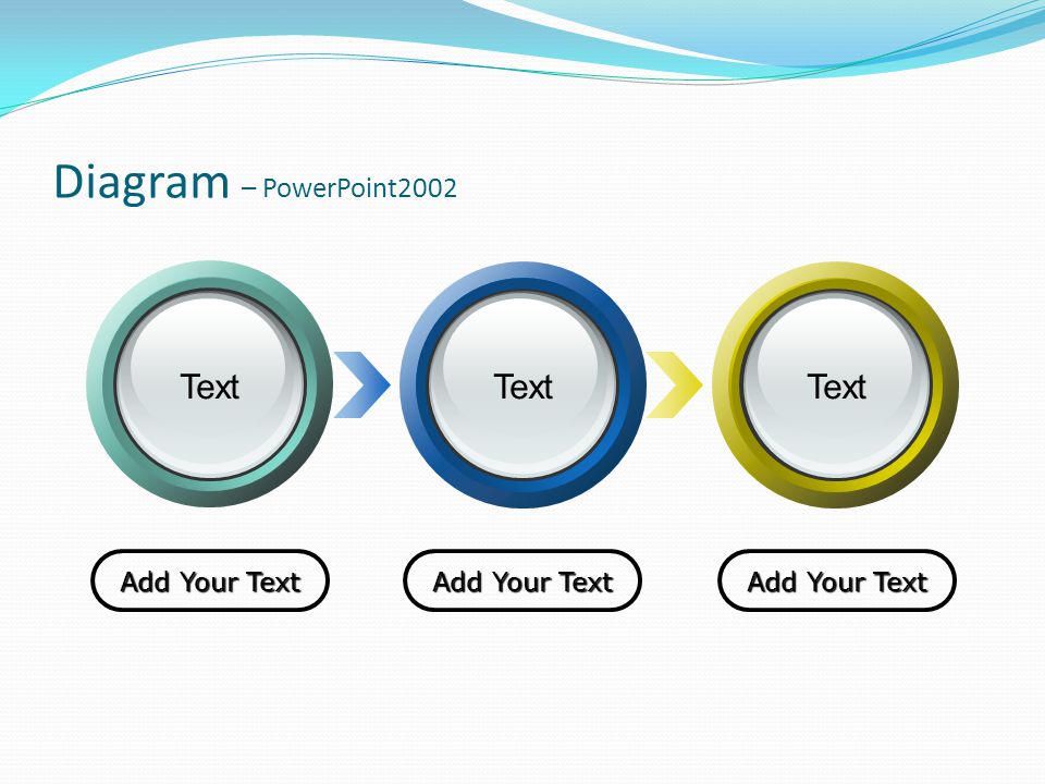 Diagram – PowerPoint2002 Text Text Text Add Your Text Add Your Text