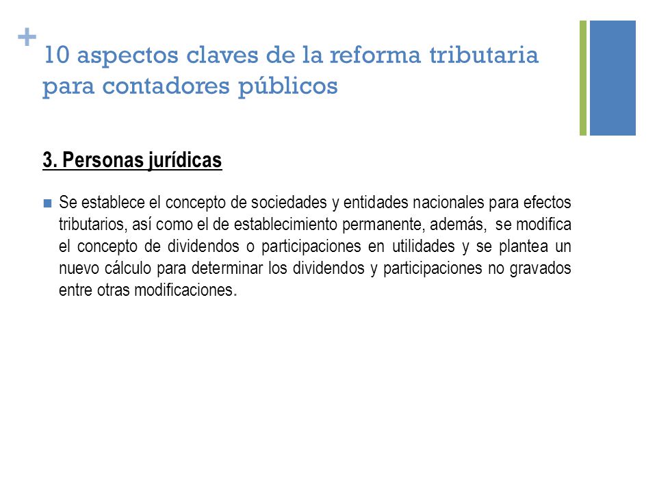 10 aspectos claves de la reforma tributaria para contadores públicos