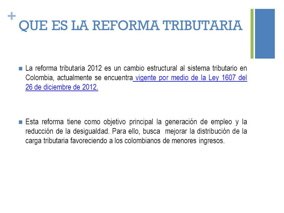 Ley 1607 Reforma Tributaria Ppt Descargar