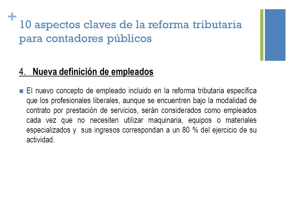 10 aspectos claves de la reforma tributaria para contadores públicos