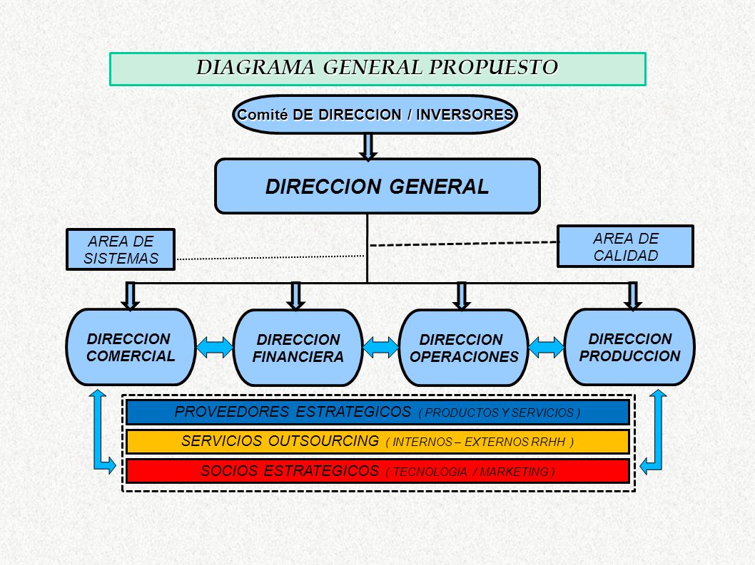 DIAGRAMA GENERAL PROPUESTO Comité DE DIRECCION / INVERSORES