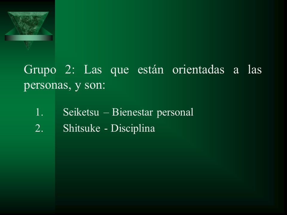 Grupo 2: Las que están orientadas a las personas, y son: