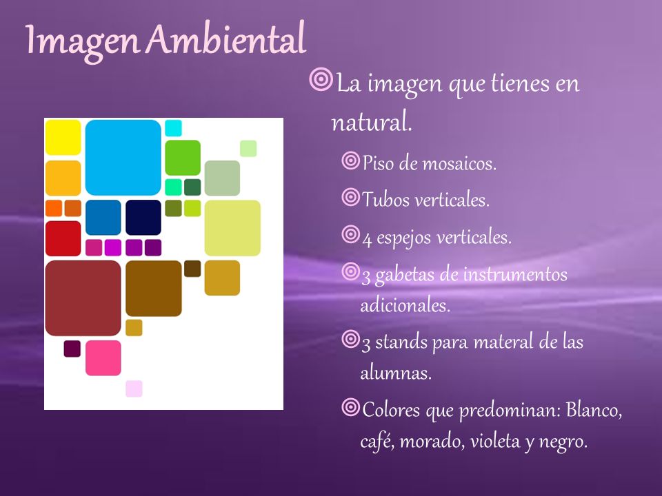 Imagen Ambiental La imagen que tienes en natural. Piso de mosaicos.