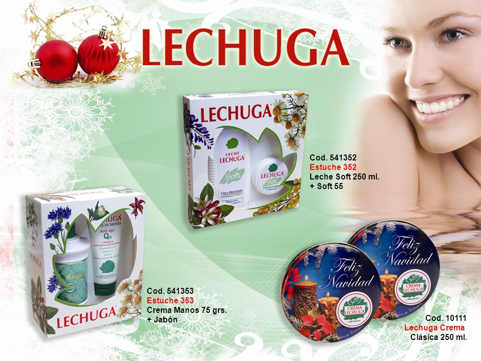 Cod Estuche 352. Leche Soft 250 ml. + Soft 55. Cod Estuche 353. Crema Manos 75 grs.