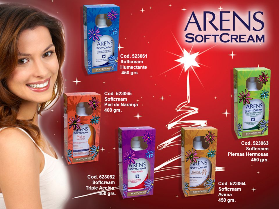 Cod Softcream. Humectante. 450 grs. Cod Softcream. Piel de Naranja. 400 grs.