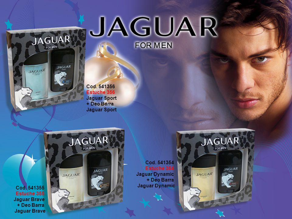 Cod Estuche 356. Jaguar Sport. + Deo Barra. Cod Estuche 354. Jaguar Dynamic. + Deo Barra.