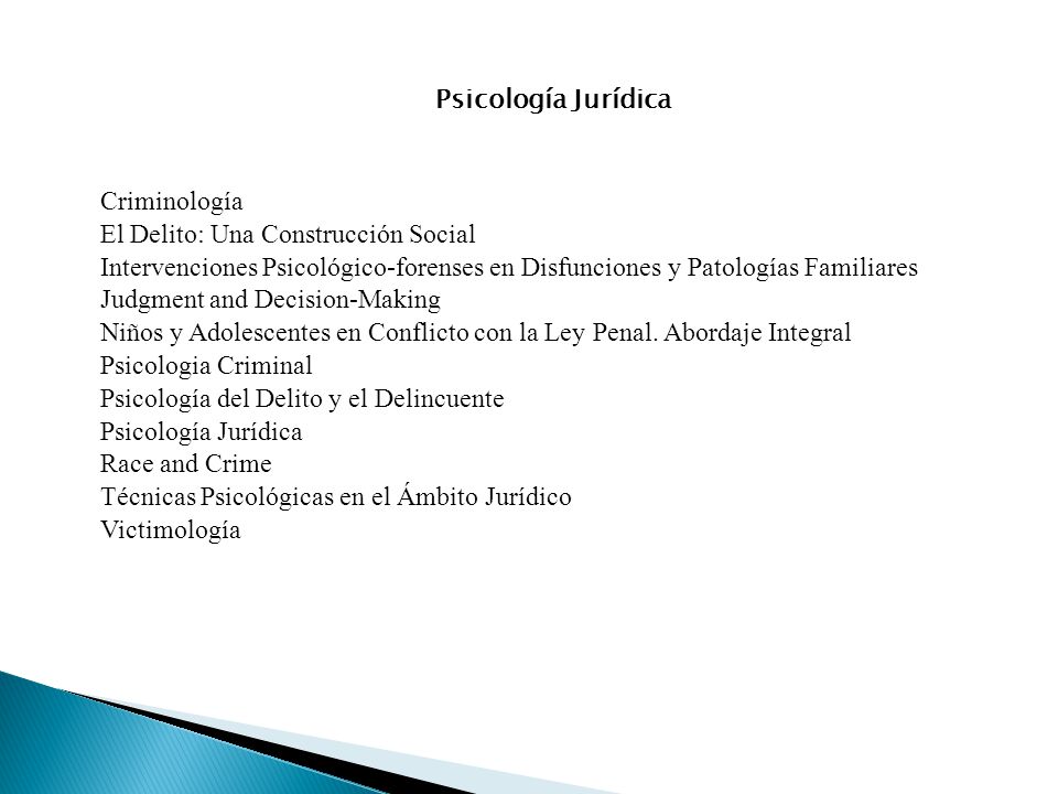 Psicología Jurídica Criminología. El Delito: Una Construcción Social. Intervenciones Psicológico-forenses en Disfunciones y Patologías Familiares.