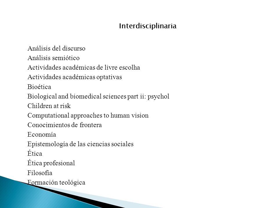 Interdisciplinaria Análisis del discurso. Análisis semiótico. Actividades académicas de livre escolha.