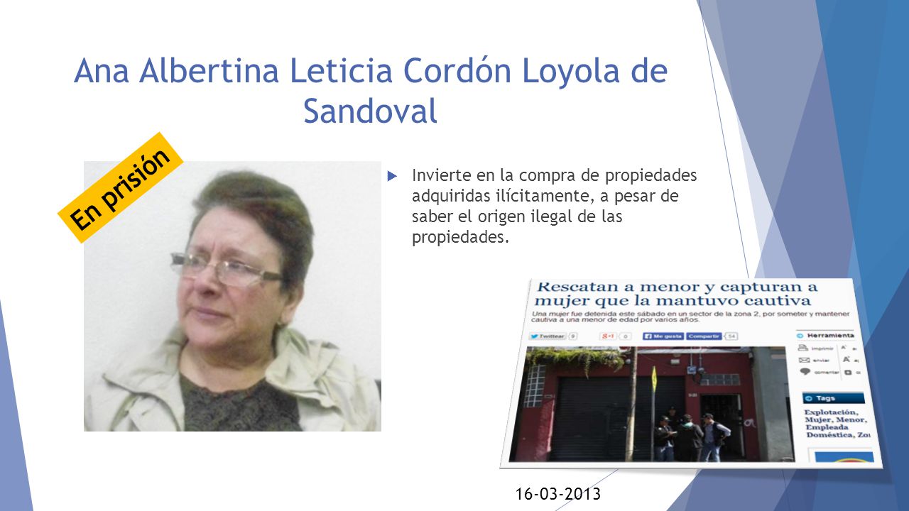 Ana Albertina Leticia Cordón Loyola de Sandoval