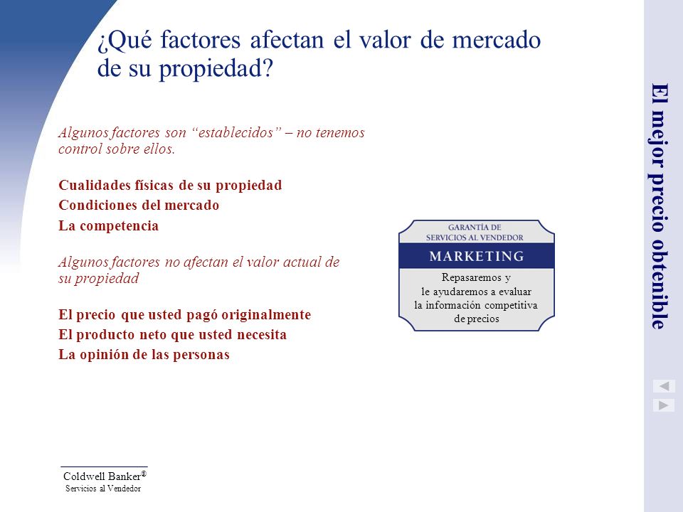 ¿Qué factores afectan el valor de mercado de su propiedad