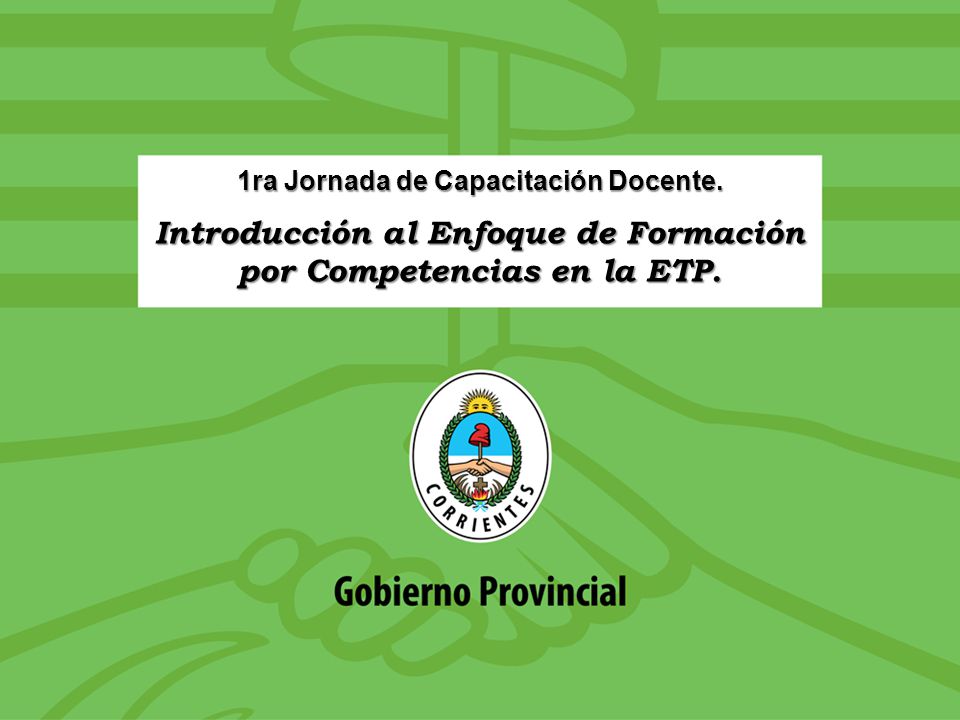 Introducción al Enfoque de Formación por Competencias en la ETP.