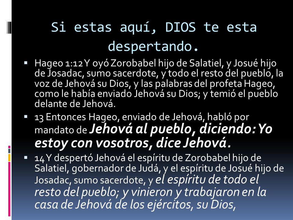Si estas aquí, DIOS te esta despertando.
