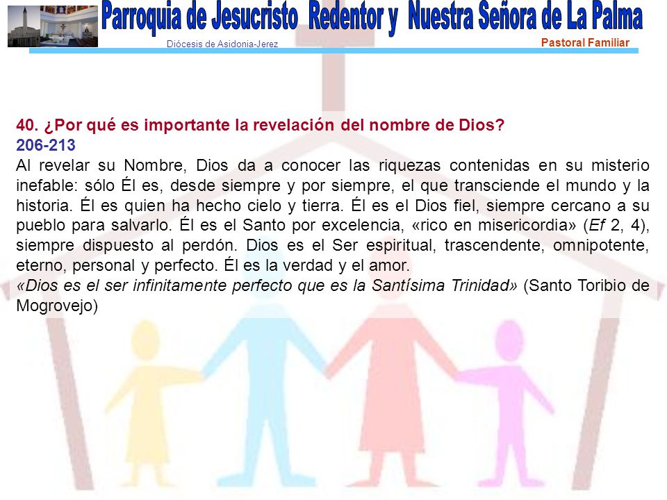 40. ¿Por qué es importante la revelación del nombre de Dios