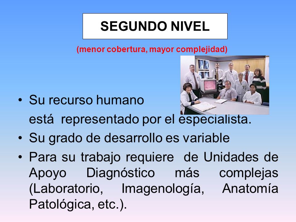 está representado por el especialista.