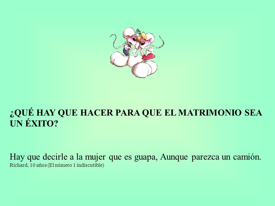 ¿QUÉ HAY QUE HACER PARA QUE EL MATRIMONIO SEA UN ÉXITO