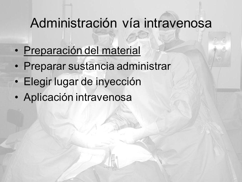 Administración vía intravenosa