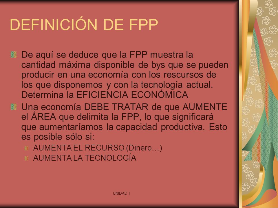 DEFINICIÓN DE FPP