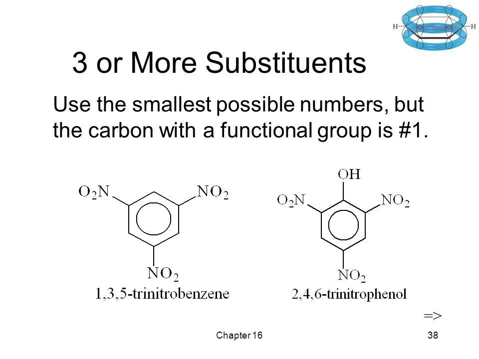 3 or More Substituents Use the smallest possible numbers, but