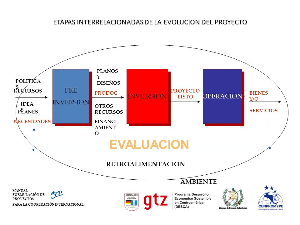 ETAPAS INTERRELACIONADAS DE LA EVOLUCION DEL PROYECTO