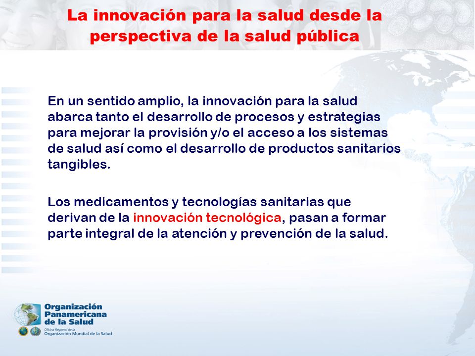 La innovación para la salud desde la perspectiva de la salud pública