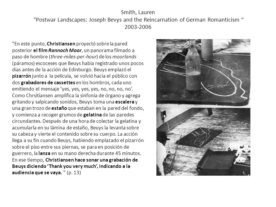 Smith, Lauren Postwar Landscapes: Joseph Bevys and the Reincarnation of German Romanticism