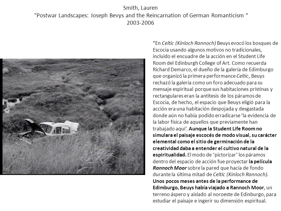 Smith, Lauren Postwar Landscapes: Joseph Bevys and the Reincarnation of German Romanticism