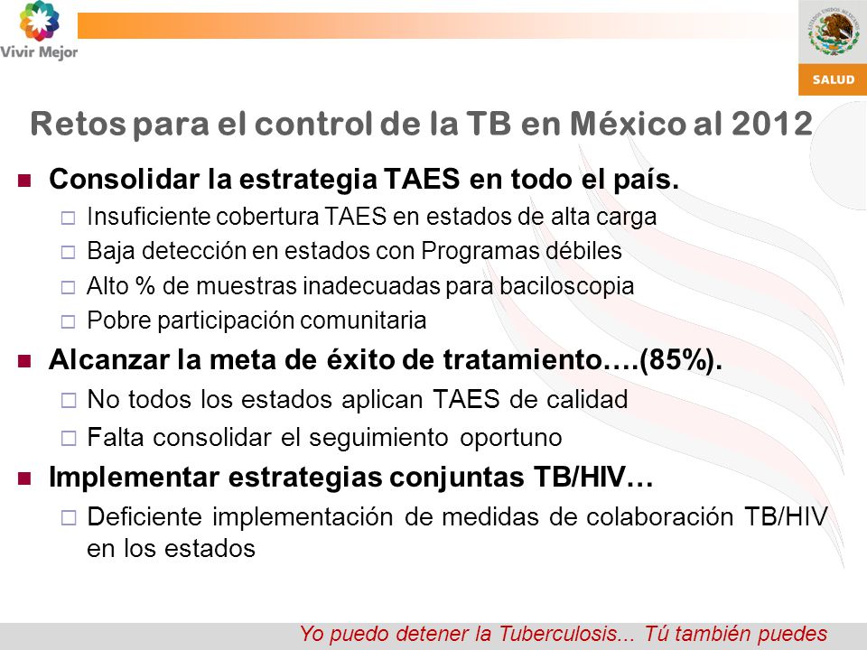 Retos para el control de la TB en México al 2012