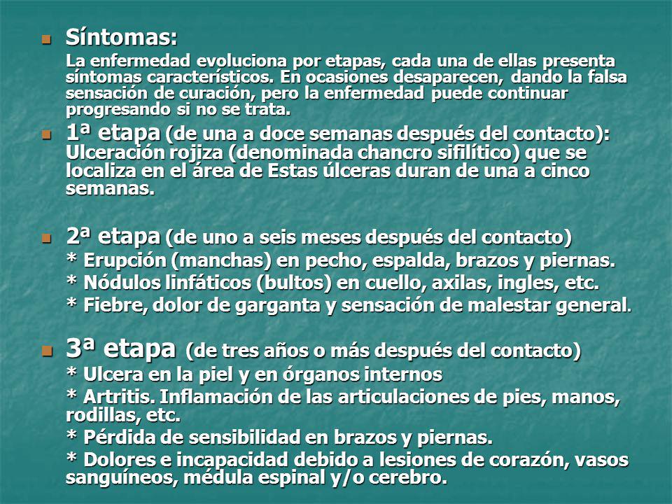 3ª etapa (de tres años o más después del contacto)
