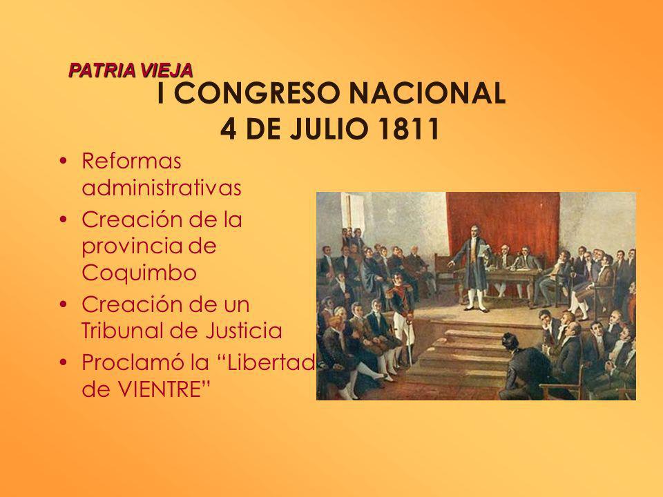 I CONGRESO NACIONAL 4 DE JULIO 1811