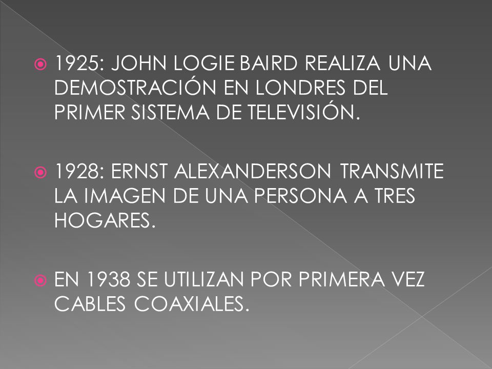 1925: JOHN LOGIE BAIRD REALIZA UNA DEMOSTRACIÓN EN LONDRES DEL PRIMER SISTEMA DE TELEVISIÓN.
