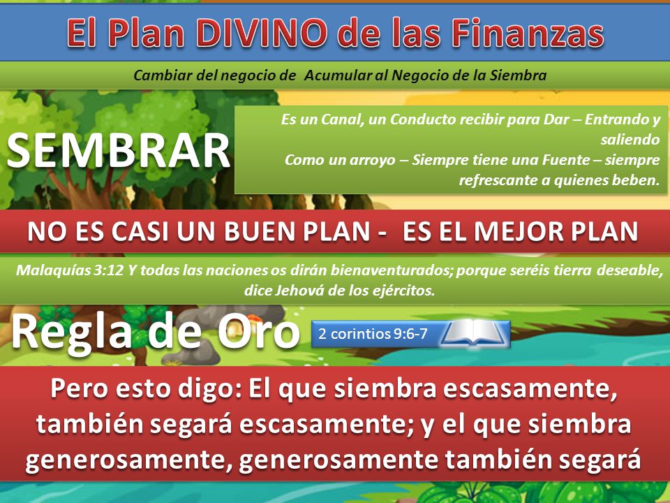 SEMBRAR Regla de Oro El Plan DIVINO de las Finanzas