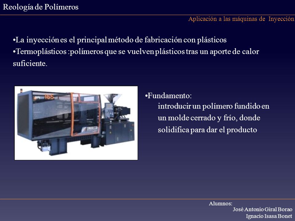 La inyección es el principal método de fabricación con plásticos