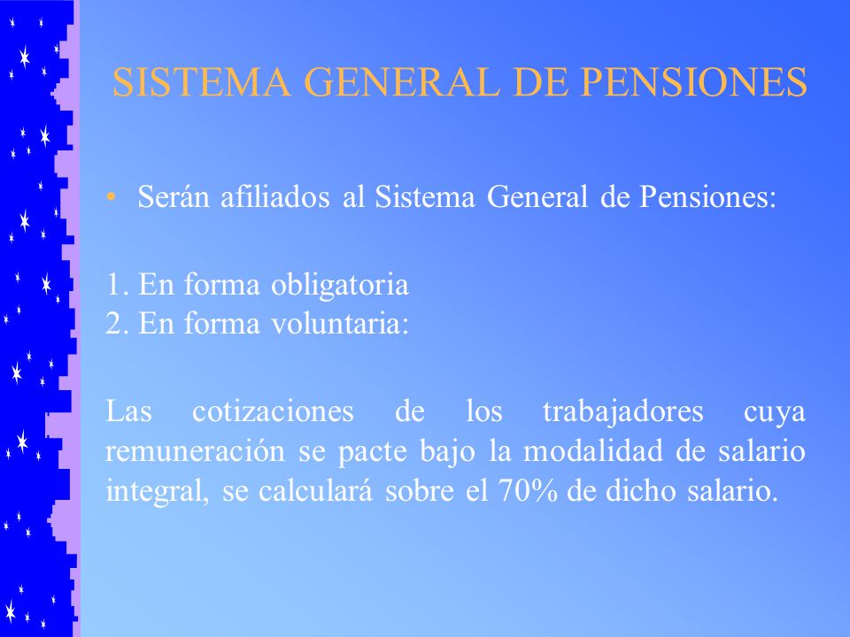 SISTEMA GENERAL DE PENSIONES