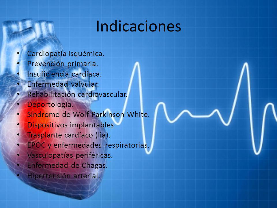 Indicaciones Cardiopatía isquémica. Prevención primaria.