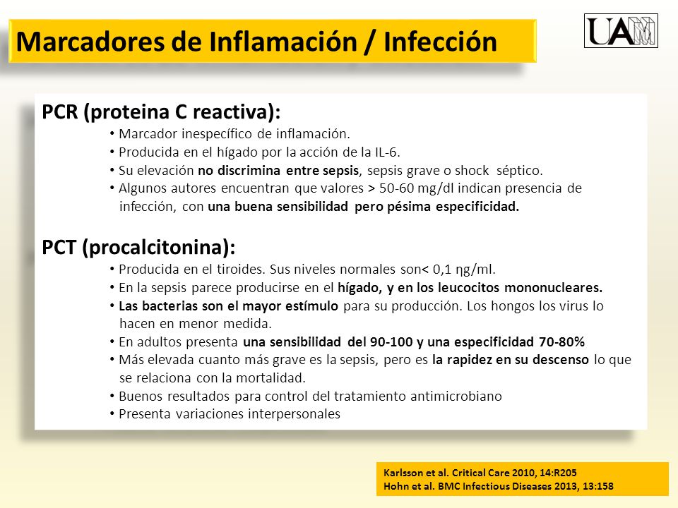 Marcadores de Inflamación / Infección
