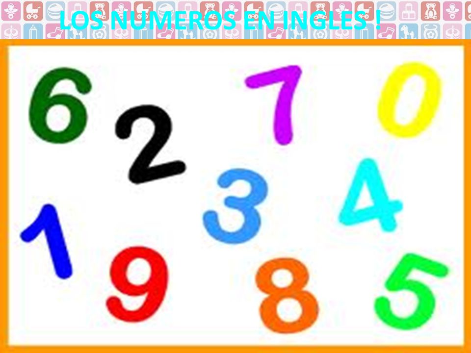 LOS NUMEROS EN INGLES ! FOUR SEVEN ONE THREE TWO NINE FIVE SIX EIGHT
